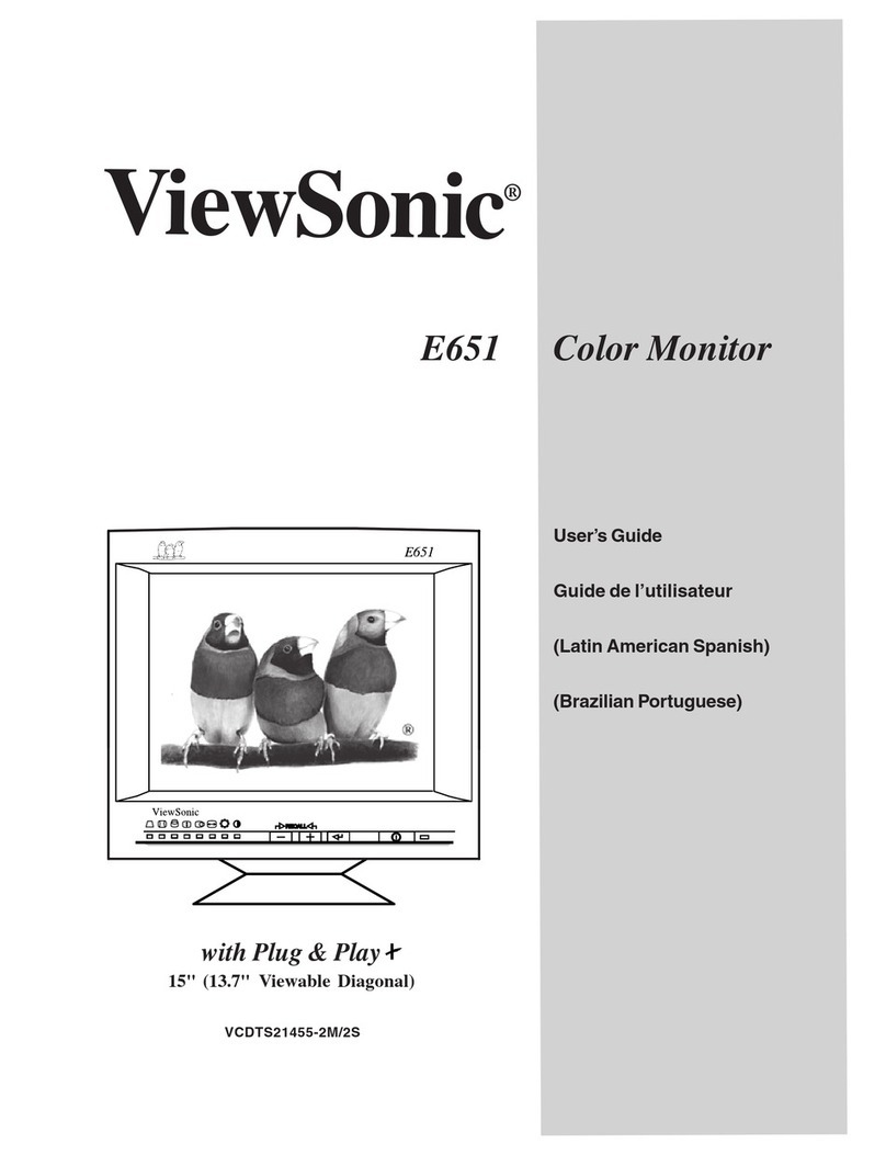 ViewSonic E651 User manual