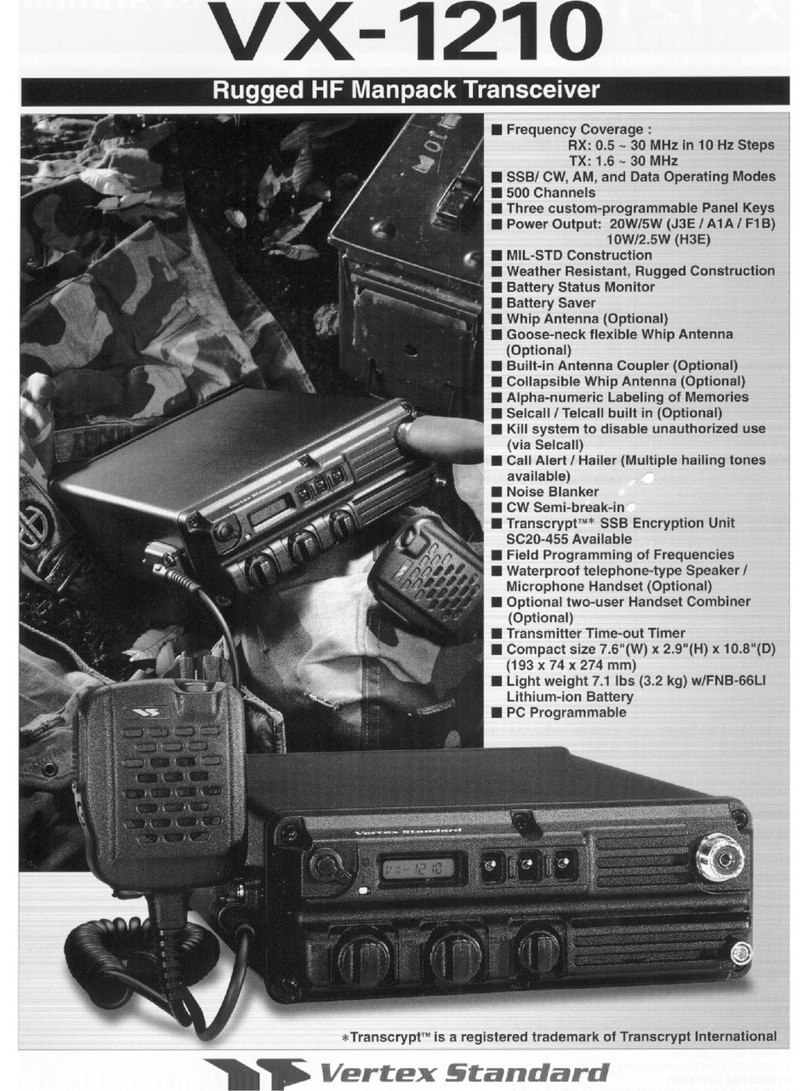 Vertex Standard VX-1210 User manual