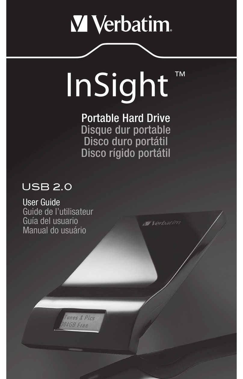 Verbatim InSight 320GB User manual Verbatim InSight 320GB User manual