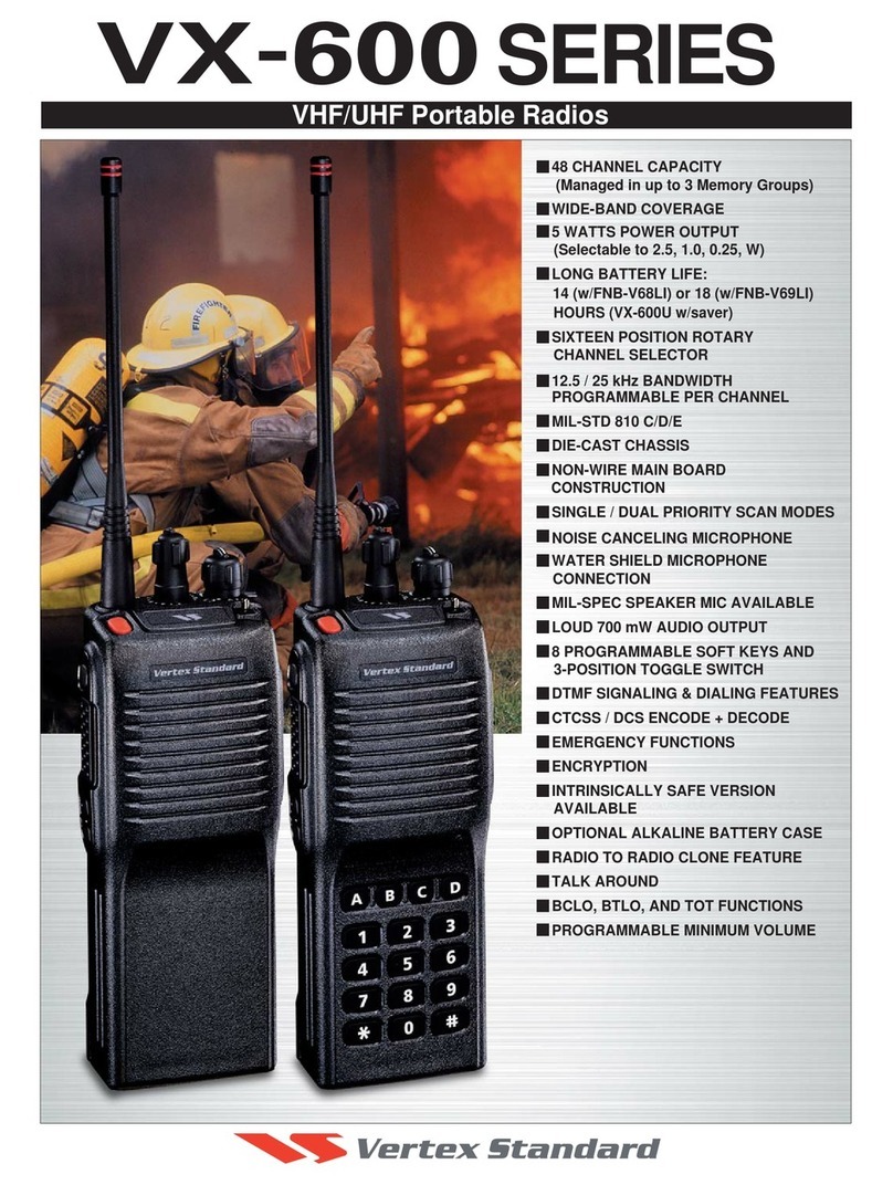 Vertex Standard VX-600 User manual