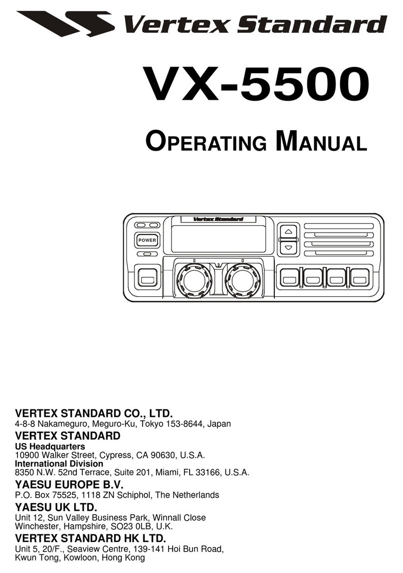 Vertex Standard VX-5500 User manual