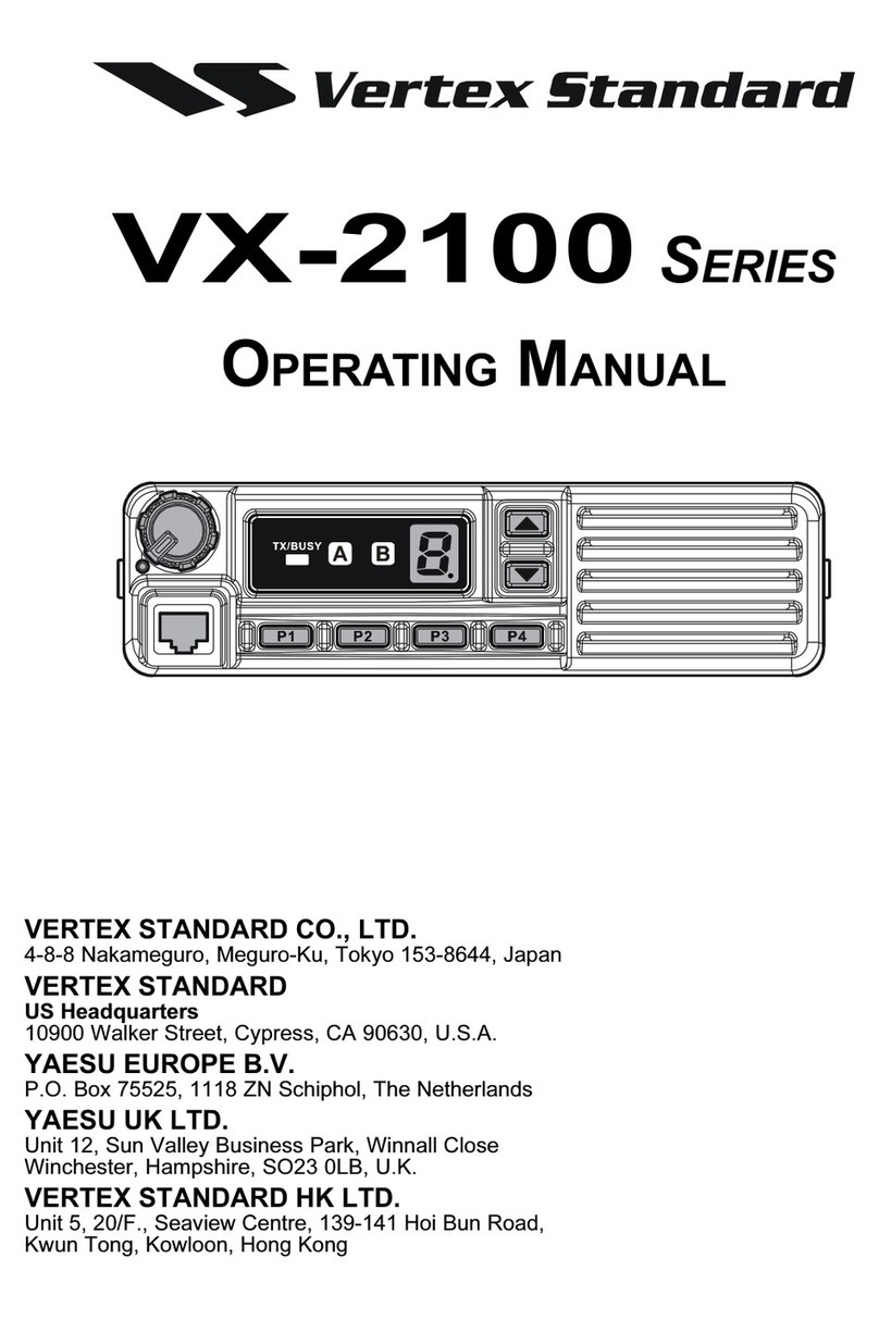 Vertex Standard VX-2100 Series User manual