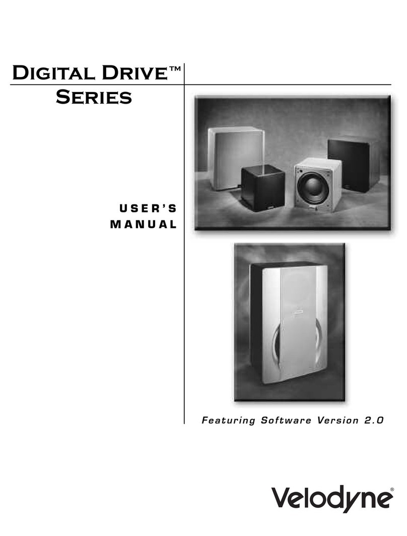 Velodyne Digital Drive 1812 user manual