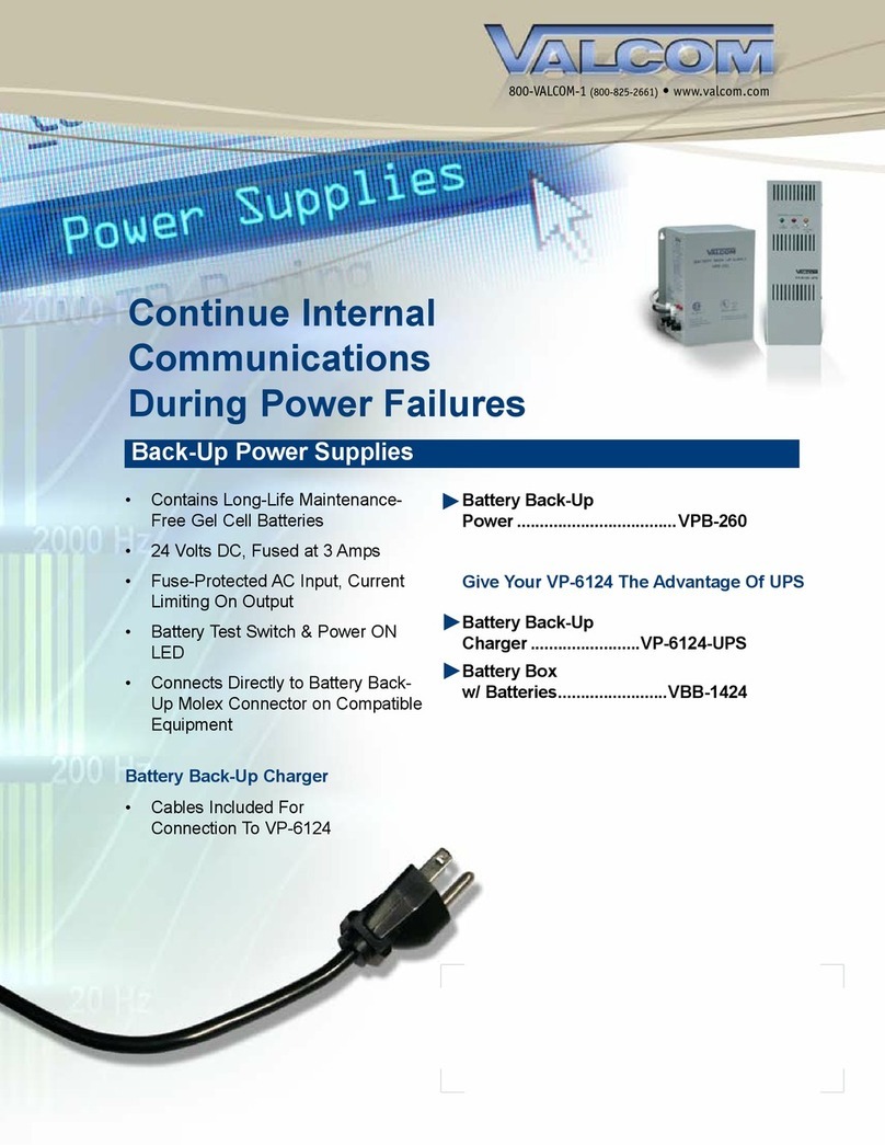 Valcom VP6124 User manual