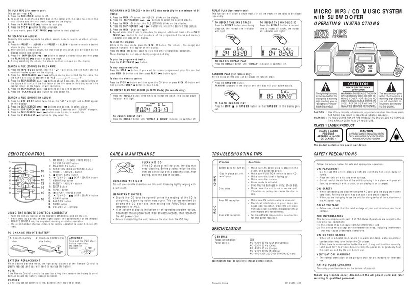 Venturer CMP6937 operating instructions