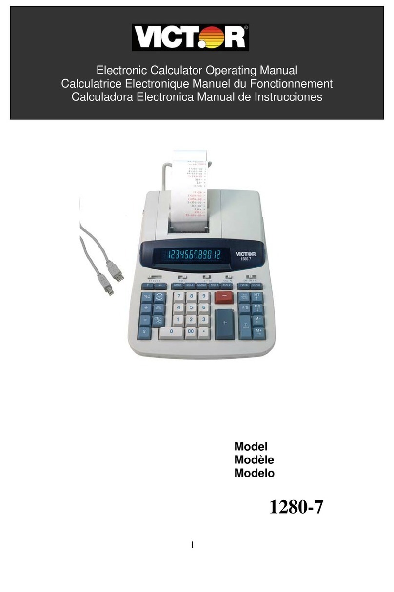 Victor VCT12807 operating manual