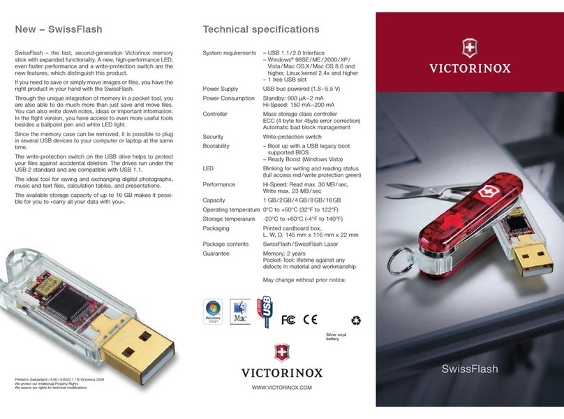 Victorinox SwissFlash Flight SwissFlash Flight 16GB Technical specifications Victorinox SwissFlash Flight SwissFlash Flight 16GB Technical specifications
