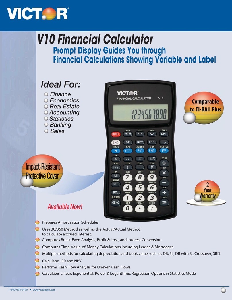Victor V10 User manual