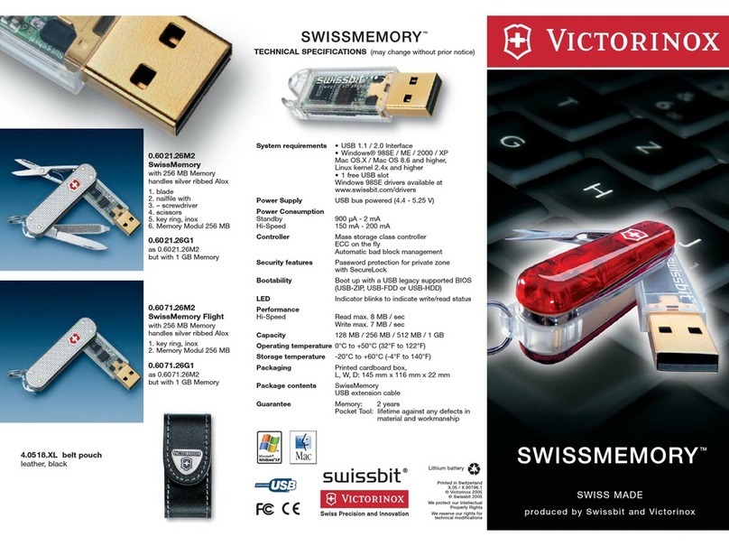 Victorinox SwissMemory Flight SwissMemory Flight 1GB Technical specifications