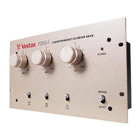 Vestax FDG-1 owner's manual