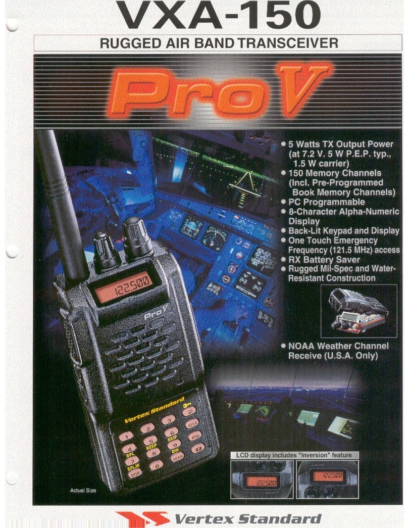 Vertex Standard VXA-150 User manual