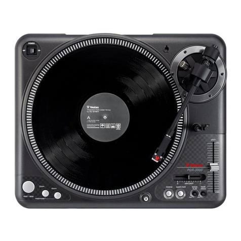 Vestax PDX-3000 User manual Vestax PDX-3000 User manual