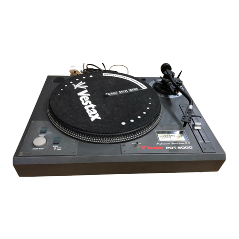 Vestax PDT-5000 User manual