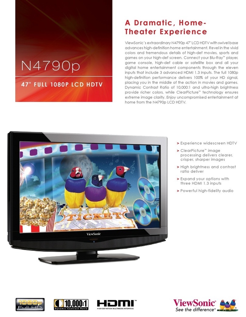 ViewSonic N4790P - 47" LCD TV User manual