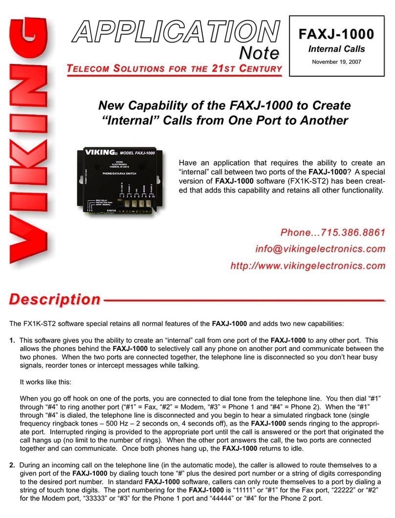 Viking FAXJ-1000 Installation and operating instructions