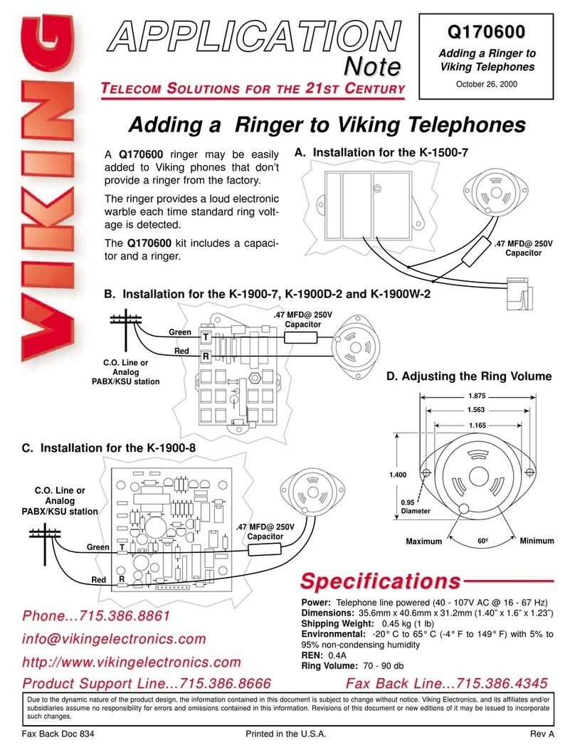 Viking K-1900-8 Installation and operating instructions