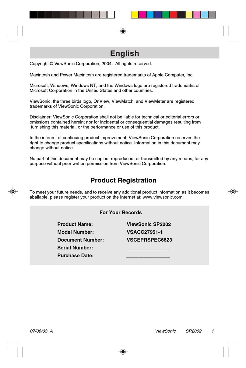 ViewSonic NeoSat SP2002 User manual