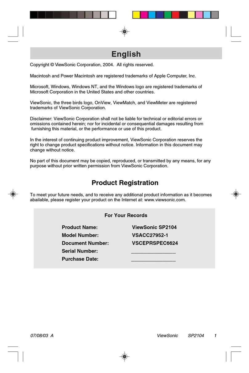 ViewSonic NeoSat SP2104 user manual