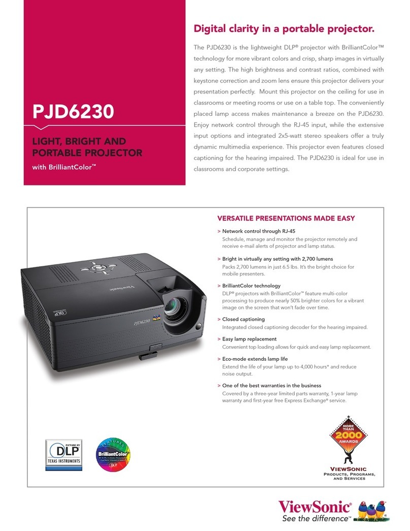 ViewSonic PJD6230 - XGA DLP Projector Specifications