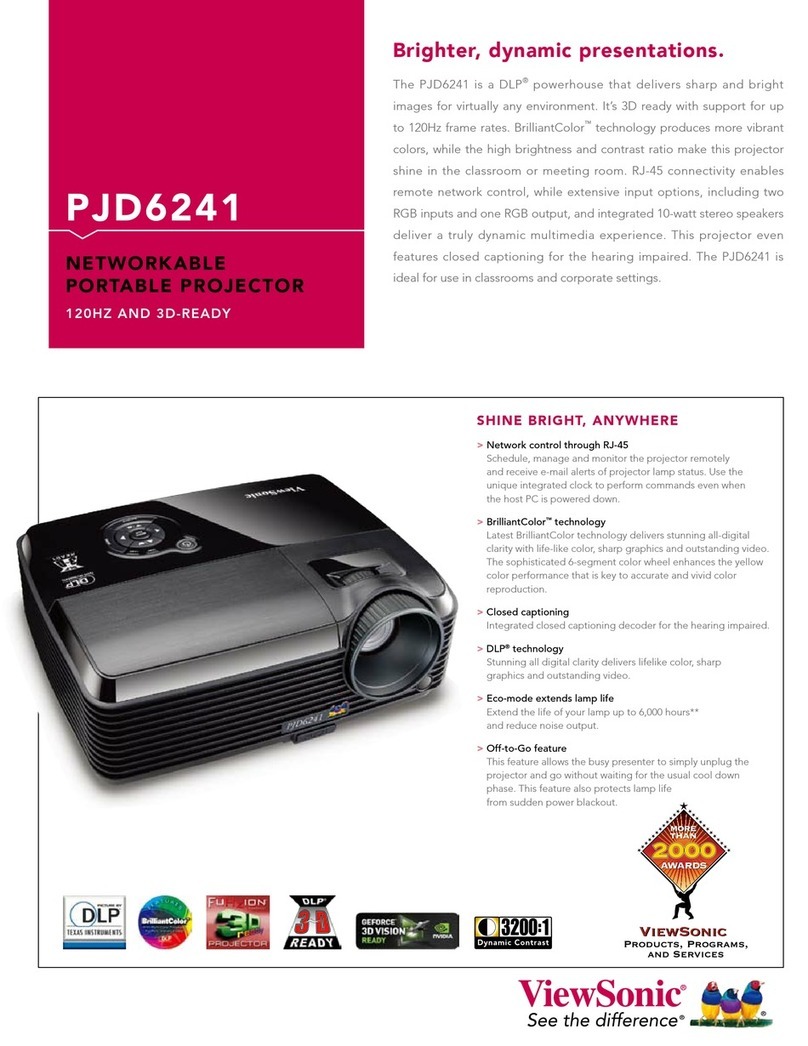 ViewSonic BRILLIANTCOLOR PJD6241 User manual