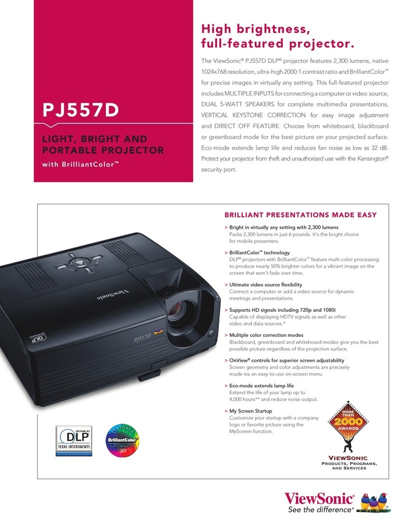 ViewSonic PJ557D - XGA DLP Projector Specifications
