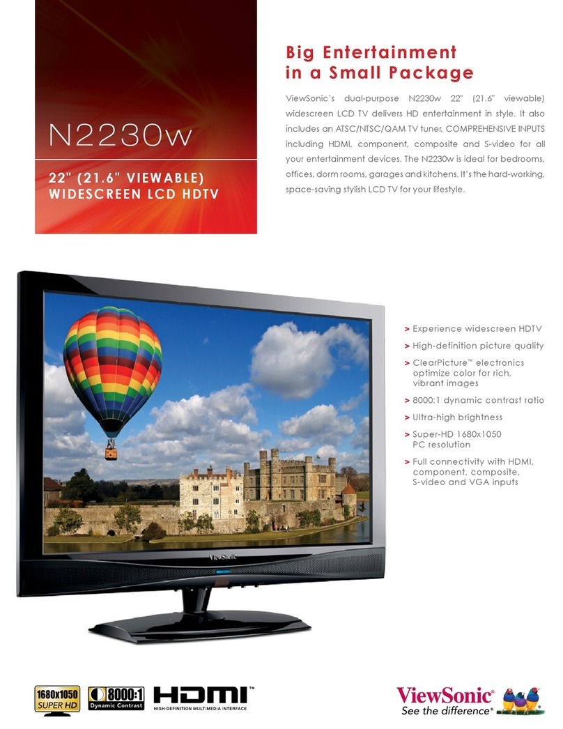 ViewSonic N2230w - LCD TV - 720p User manual