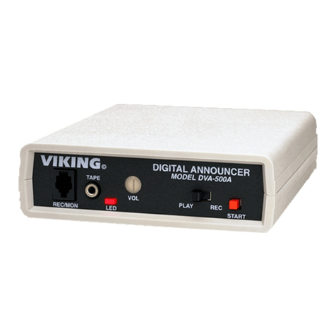 Viking DVA-500A Instructions for use Viking DVA-500A Instructions for use