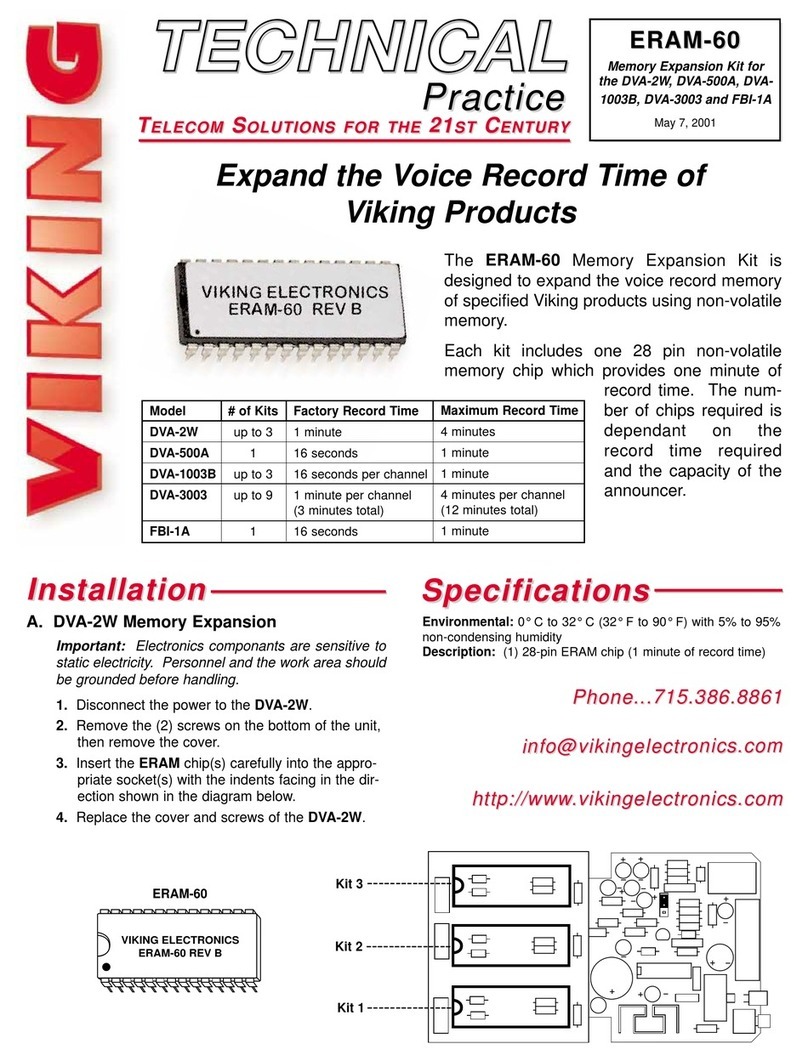 Viking DVA-1003B Instructions for use