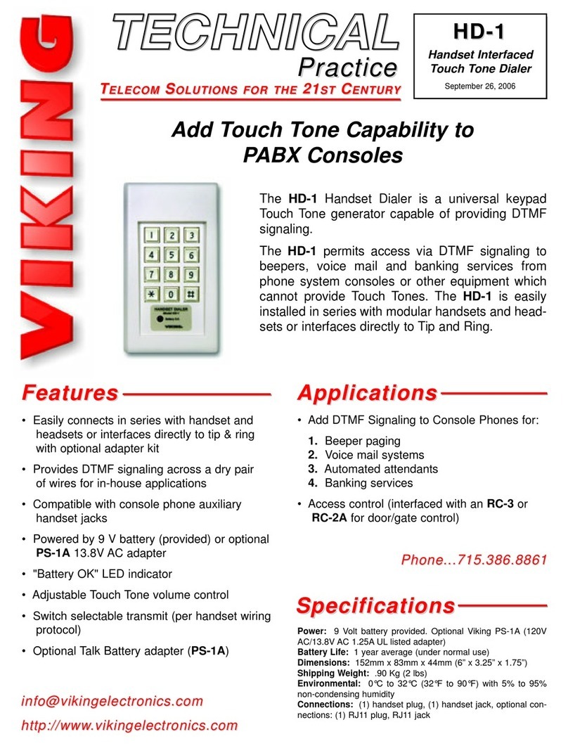 Viking HD-1 Instructions for use