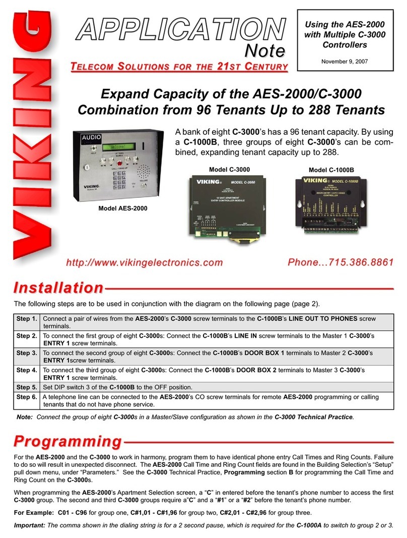 Viking C-1000B Installation and operating instructions