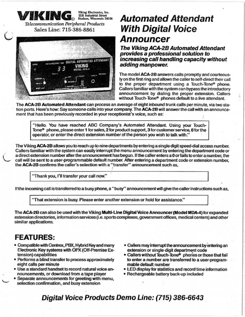 Viking ACA-2B User manual