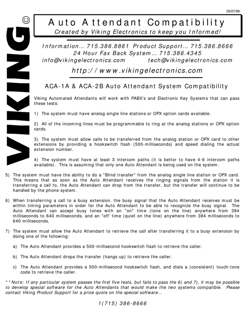 Viking ACA-1A User manual
