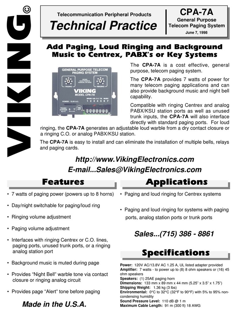 Viking CPA-7A Instructions for use