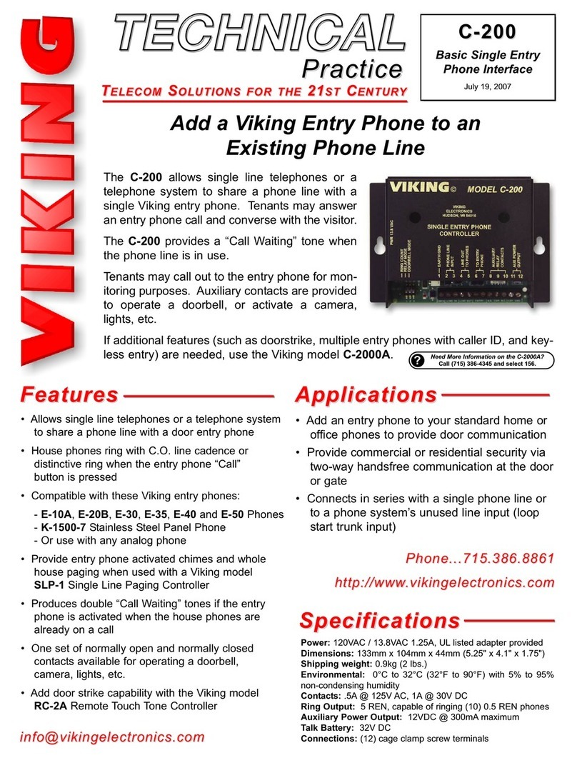 Viking C-2000A Technical practice
