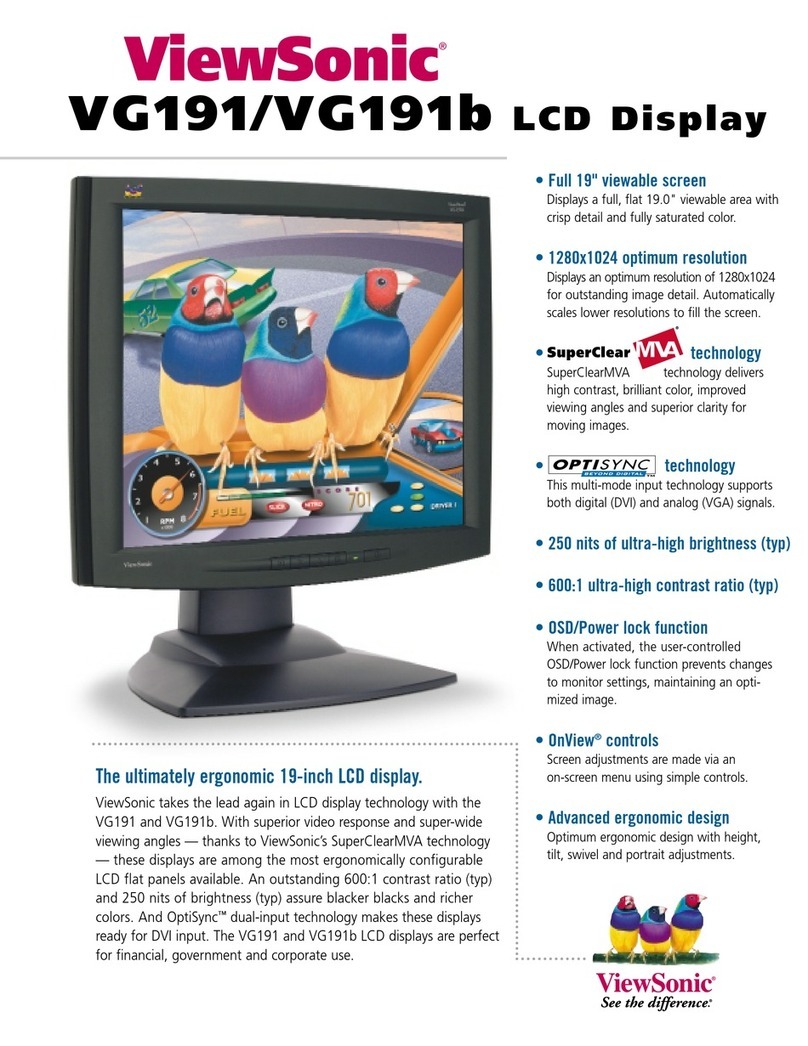 ViewSonic ViewPanel VG191 User manual