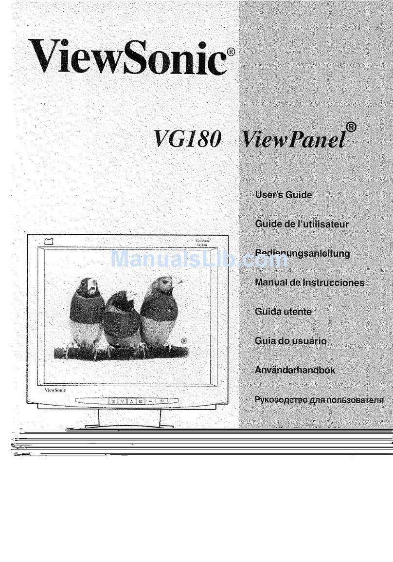 ViewSonic ViewPanel VG180 User manual