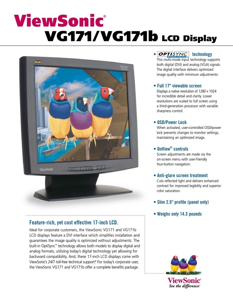 ViewSonic ViewPanel VG171 User manual