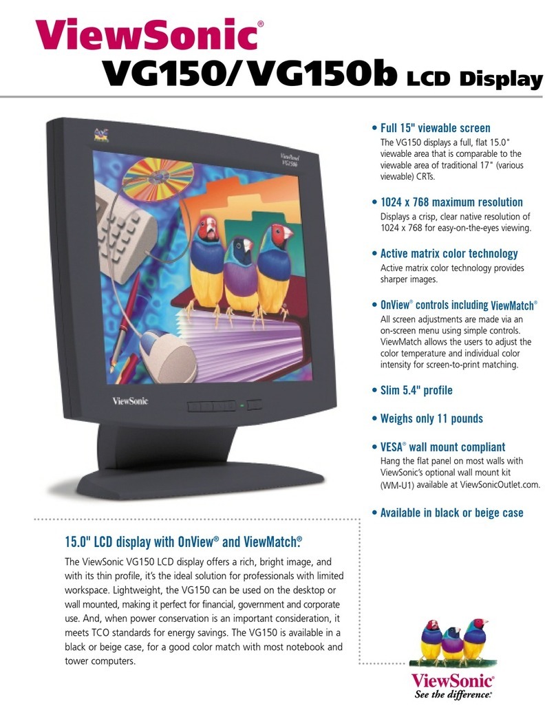 ViewSonic ViewPanel VG150 User manual