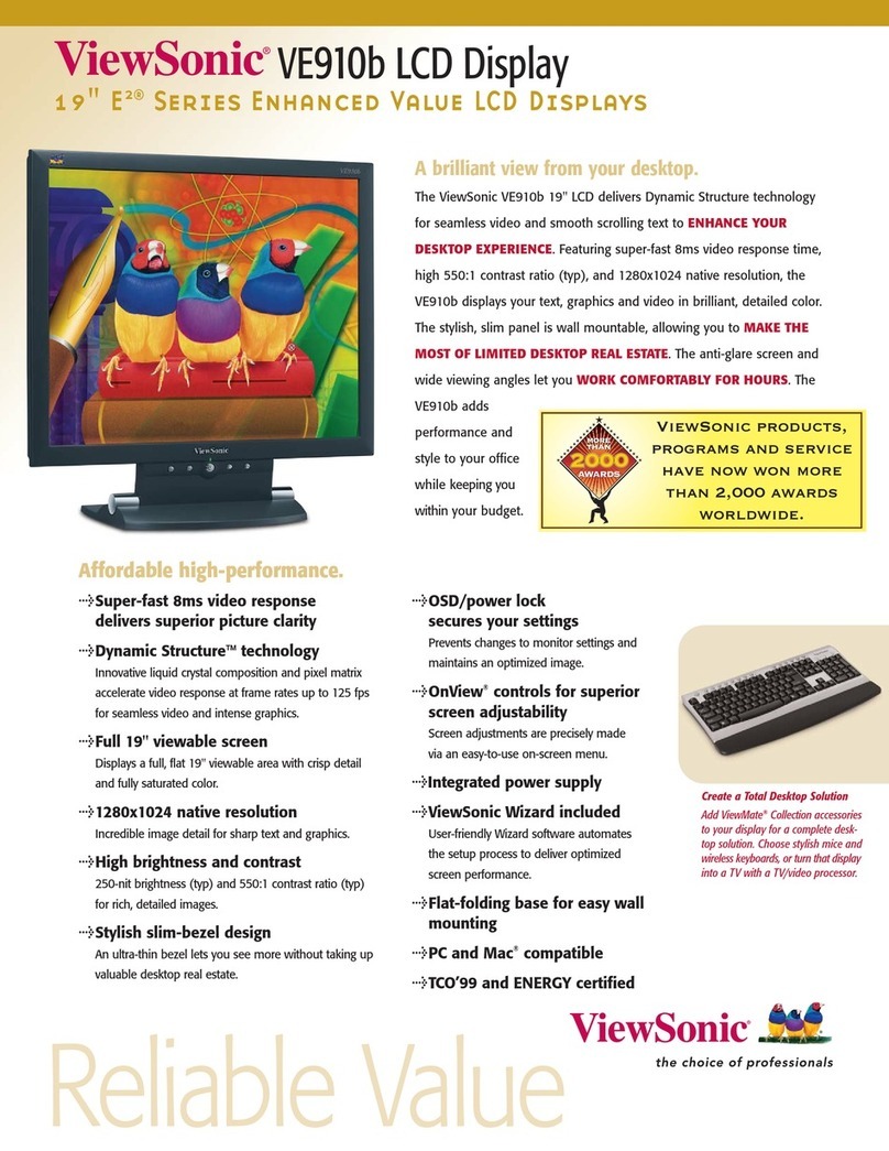 ViewSonic VE910 User manual