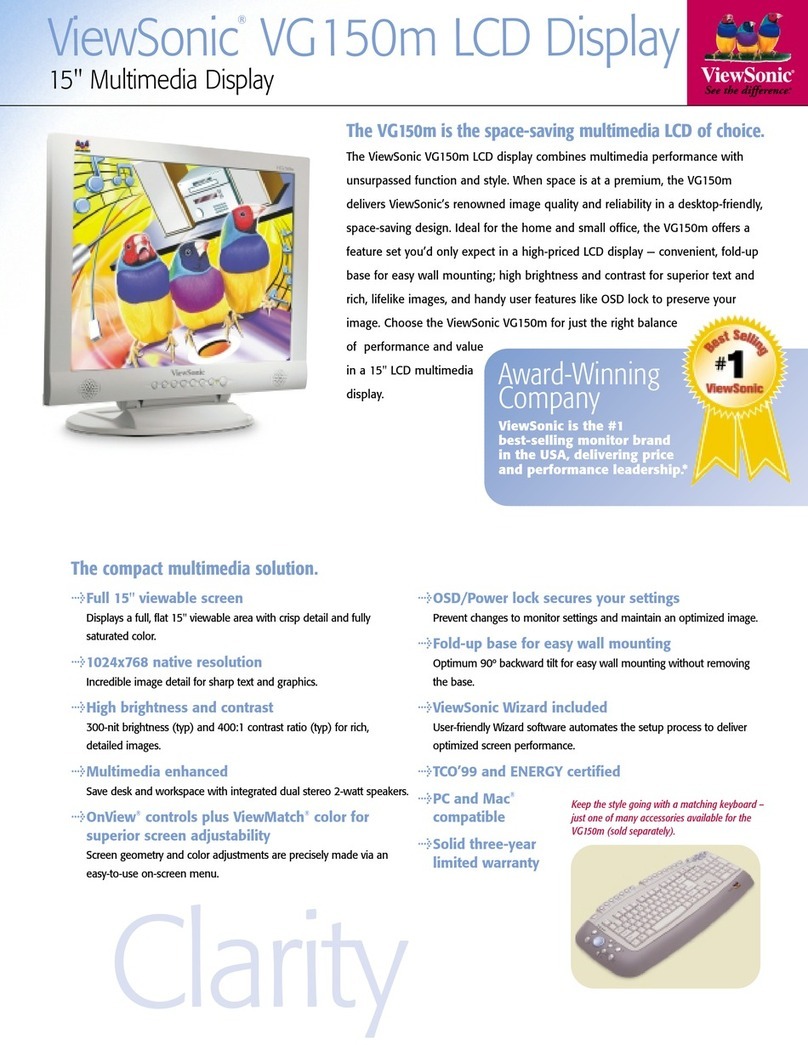 ViewSonic VG150m User manual