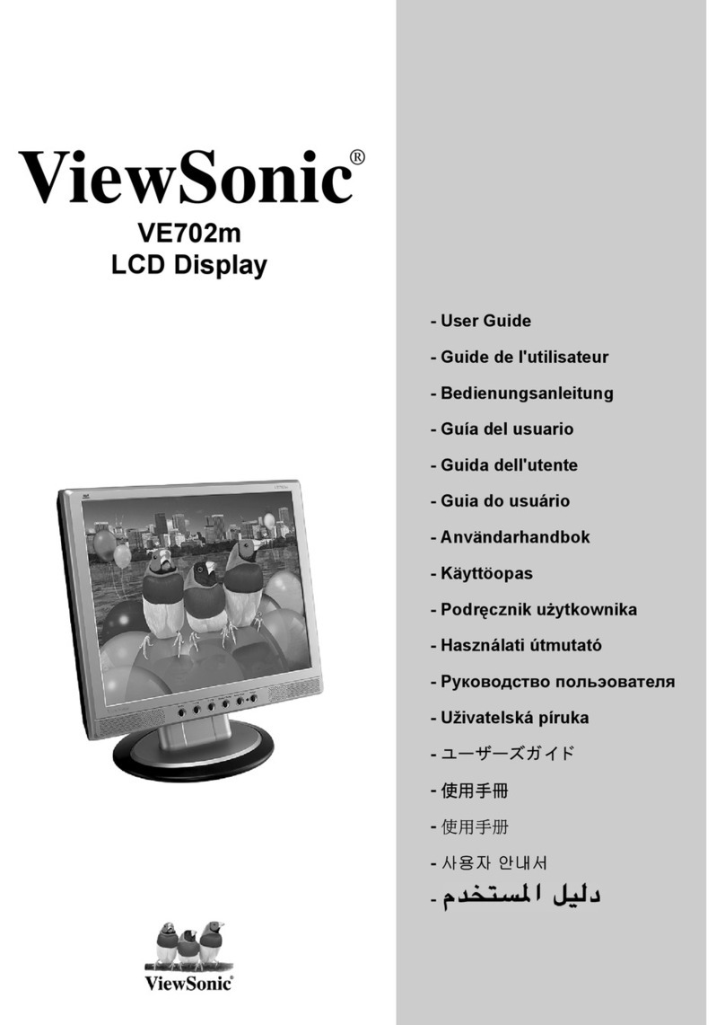 ViewSonic VE702m User manual
