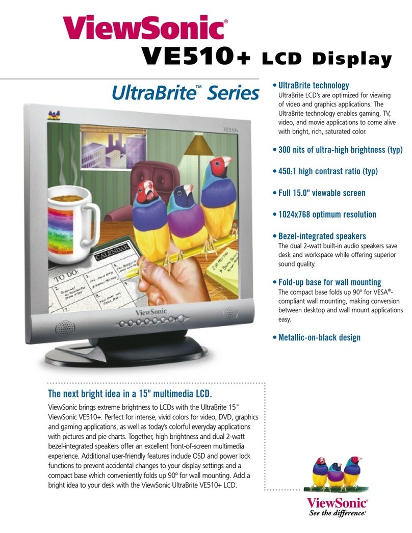 ViewSonic UltraBrite VE510+ User manual