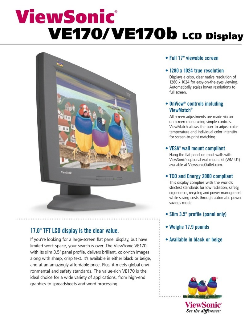 ViewSonic ViewPanel VE170 User manual