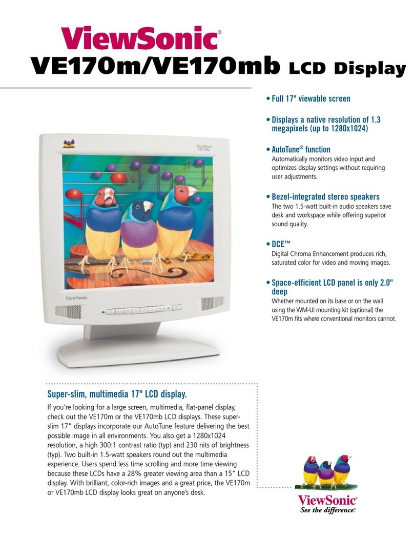 ViewSonic VE170m User manual
