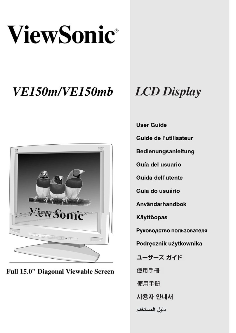 ViewSonic VE150m User manual