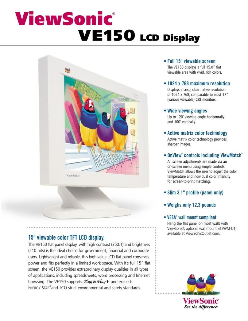 ViewSonic ViewPanel VE150 User manual