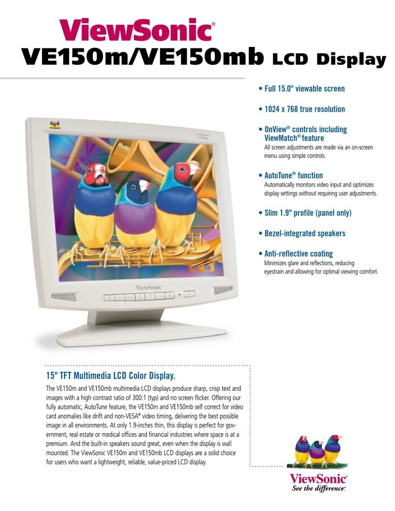 ViewSonic VE150m User manual