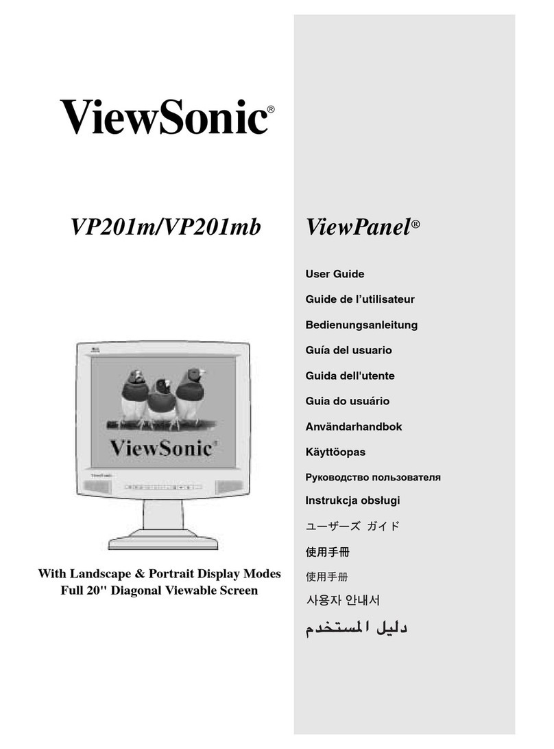 ViewSonic ViewPanel VP201m User manual