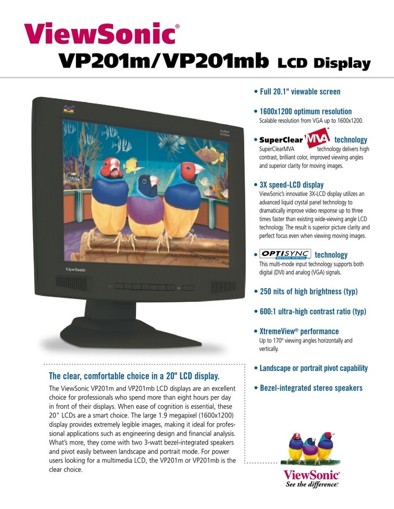 ViewSonic ViewPanel VP201m User manual