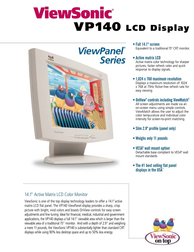 ViewSonic ViewPanel VP140 User manual